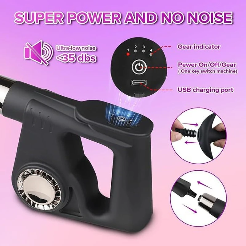 Ultra-quiet operation under 35 decibels for a discreet personal relaxation experience.