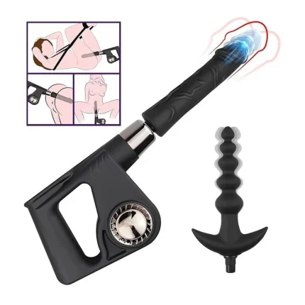 Versatile usage positions for the handheld automatic thrusting device in a home setting.