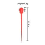 23.3cm flexible long-stem massager with rose head design.