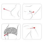 Versatile body application guide for a slim sensory wand.