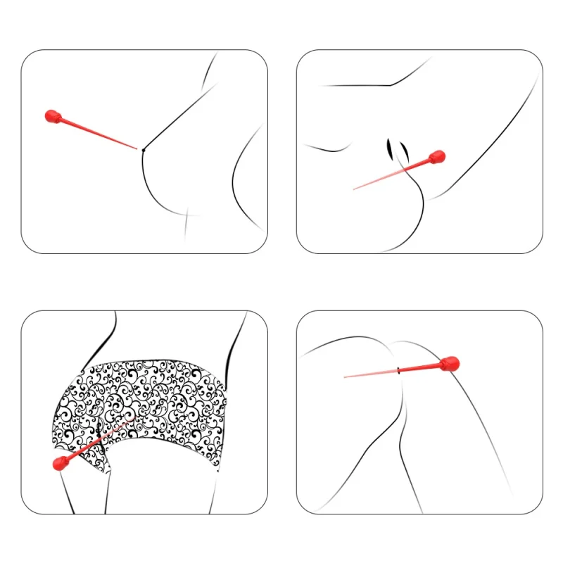Versatile body application guide for a slim sensory wand.