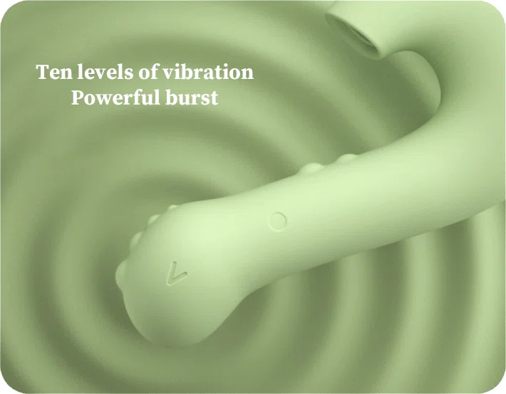Visual representation of the powerful vibration waves generated by the 10 different frequency modes of the pleasure tool.