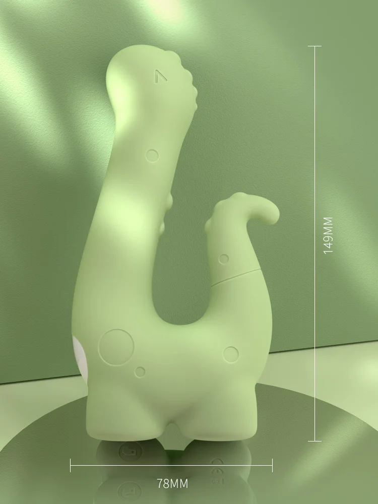 Dimensional specifications of the HH Little Dino stimulator showing a height of 149mm and width of 78mm.