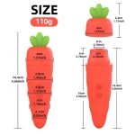 Ripe carrot size description