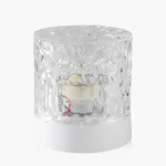 Compact HH water ripple mood light with a textured crystalline acrylic cover and white base for sensory atmosphere.