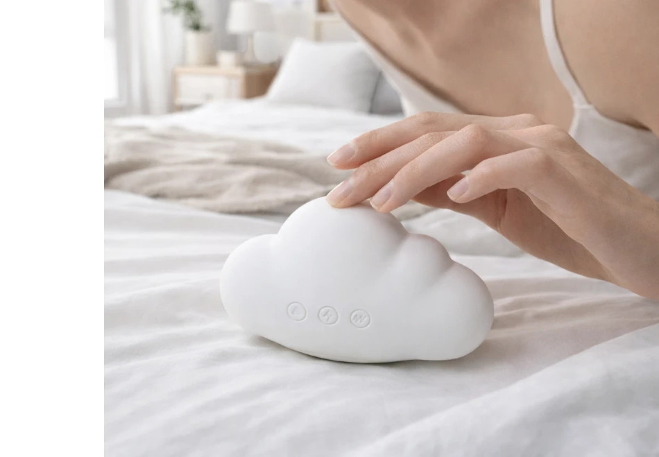 HooHss cloud white vibrating toy for women
