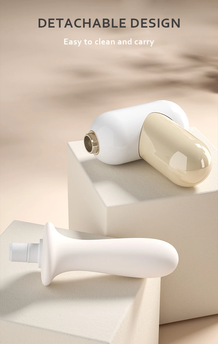 Detachable design of the mini percussion massager for easy cleaning.