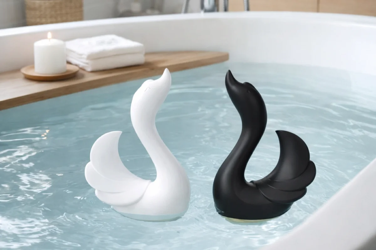 HooHss swan vibrator display