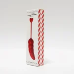 Discreet product packaging for the Big Pepper wireless remote control jumping egg massage tool.