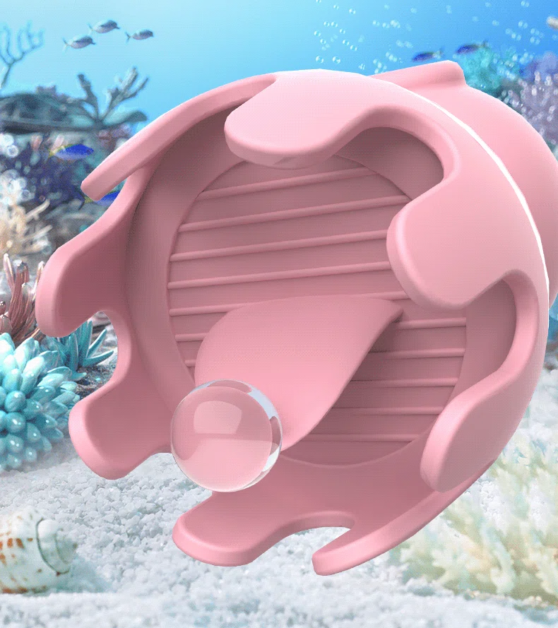 Macro view of the ultra-soft silicone tongue and ribbed interior of the octopus-style pleasure tool for realistic sensations.