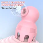 Ergonomic octopus-shaped air pulse stimulator demonstrating the "ups and downs" rhythmic suction for enhanced clitoral stimulation.