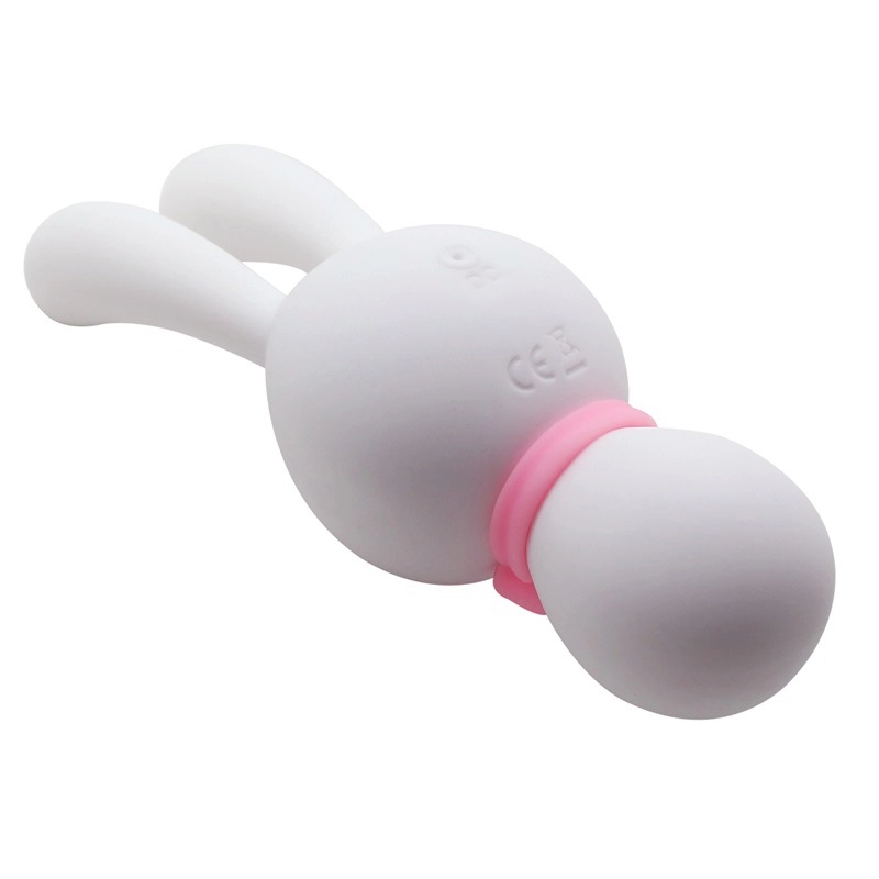 Side profile of the Dorcel Triple Motors Lovely Bunny emphasizing the flexible rabbit ears designed for precise clitoral massage and external pleasure.