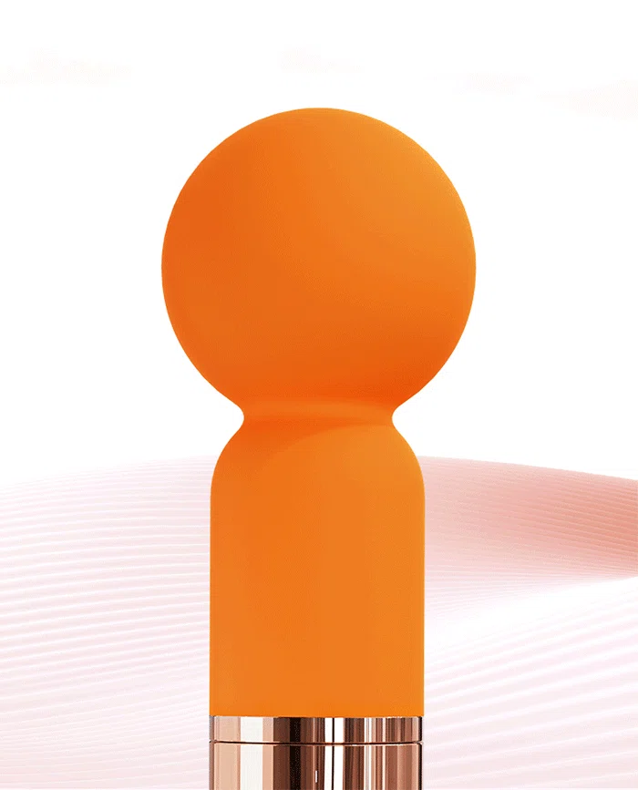 High-resolution close-up of the seamless medical-grade silicone finish on the HH Candy Massager pleasure tool.