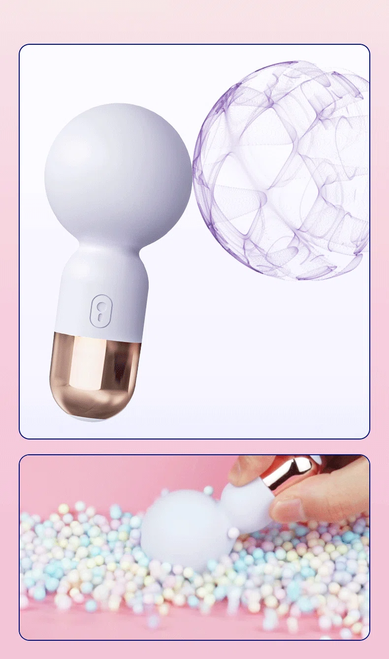 Abstract visual representation of the various vibration patterns and intensity levels available on this multifunctional personal massager.