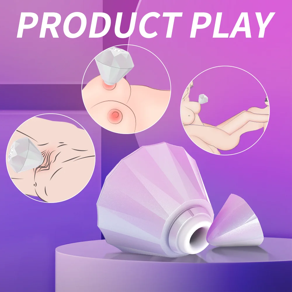 Product play guide illustrating various external uses for nipple, clitoral, and general body massage.