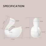 Product specification chart for the Cygnus series, detailing precise measurements including the 10.3 cm height and 9.1 cm length.