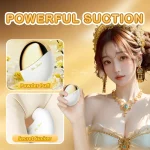 Infographic showcasing the "Secret Sucker" technology and powerful suction modes of the Empress clitoral vibrator for targeted pleasure.