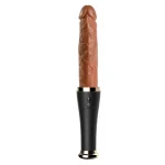 Frontal view of the anatomically inspired massage wand highlighting the symmetrical design and premium material.