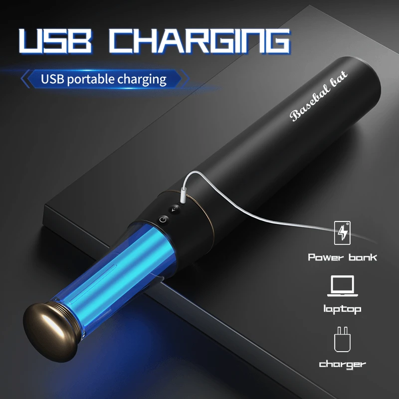 Infographic showing the USB portable charging capability of the HH device with power bank and laptop compatibility.