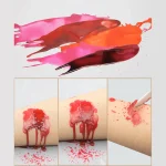 Demonstration of low-temperature massage wax dripping onto skin and being easily peeled off for safe BDSM-lite play.