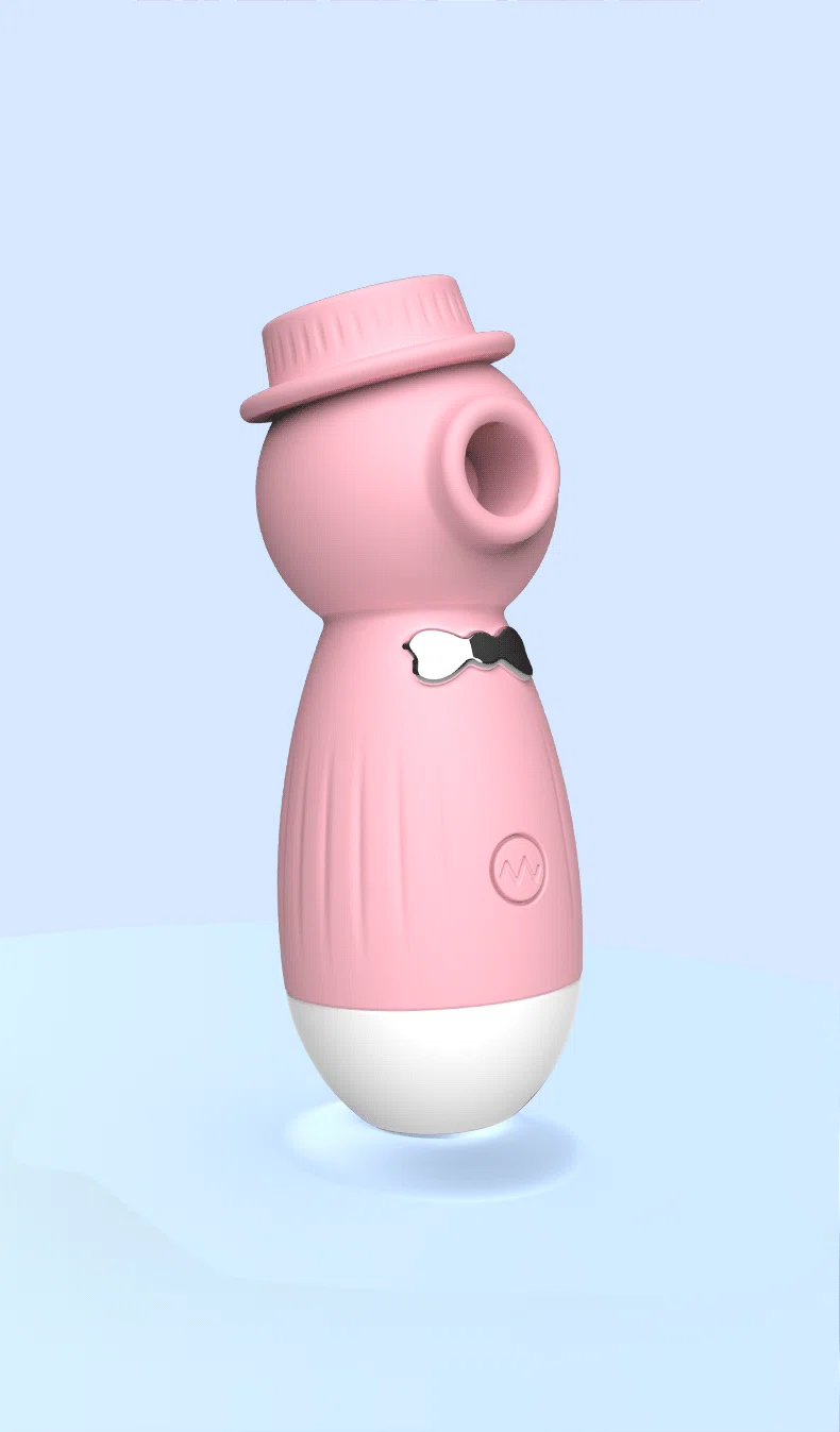 High-resolution product shot of the HH Gentleman waterproof vibrator in a soft matte pink, perfect for users seeking a blend of whimsical design and professional-grade performance.