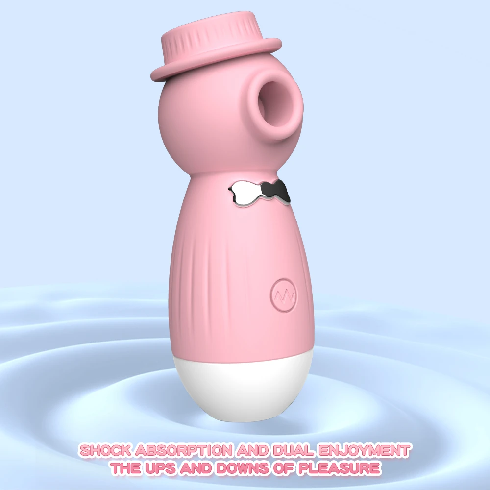 HH Gentleman pink air pulse stimulator featuring shock absorption technology and a dual-enjoyment design for enhanced intimacy and comfort.