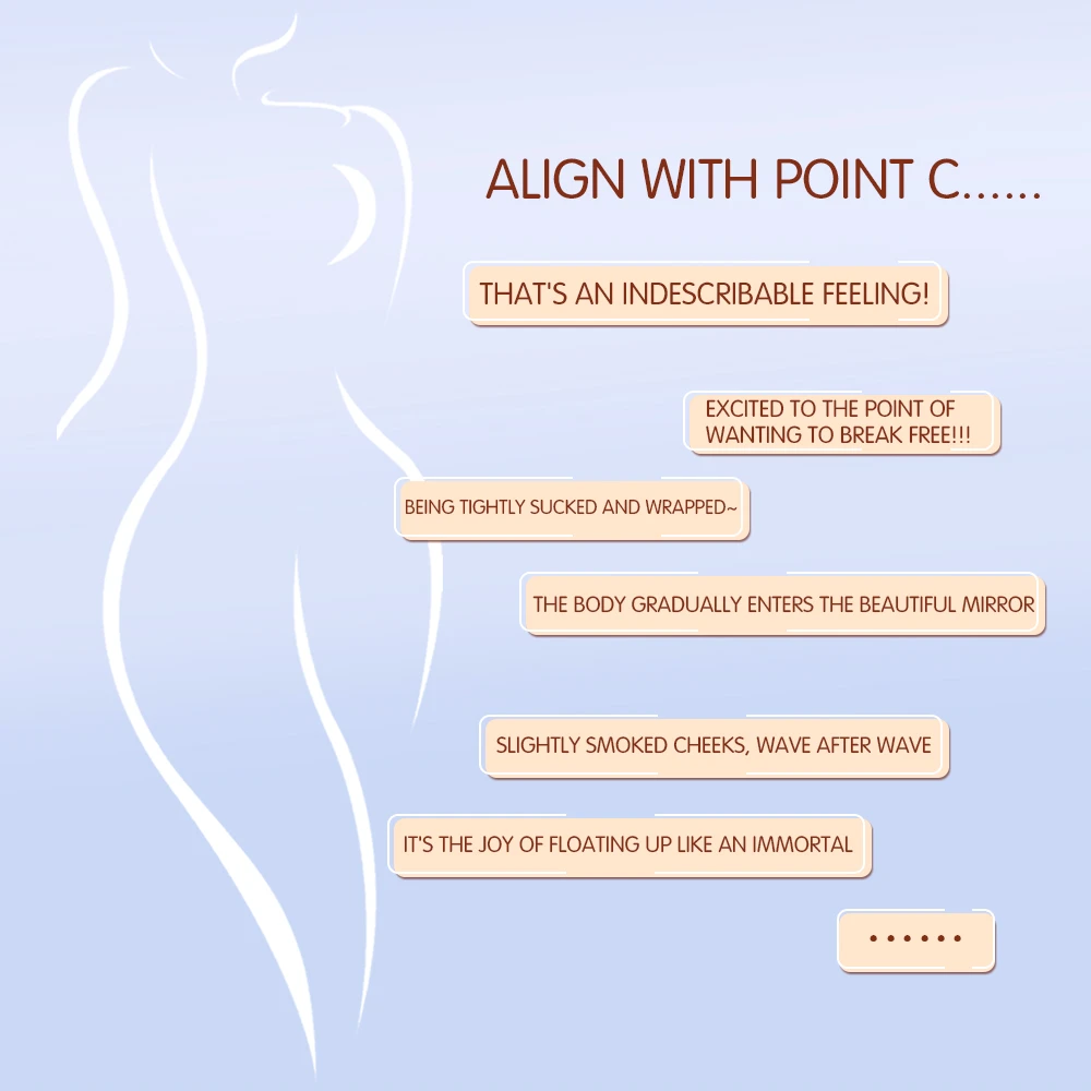 Infographic highlighting the intense clitoral stimulation and euphoric sensations of the HH Gentleman pleasure device.