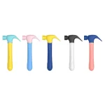 Collection of five stylish hammer-design clitoral stimulators featuring unique dual-tone color schemes and sleek handheld handles.