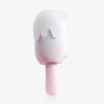 Clean studio shot of the HH Ice Pop in a soft pink and white gradient, highlighting its sleek, seamless design and realistic popsicle shape.