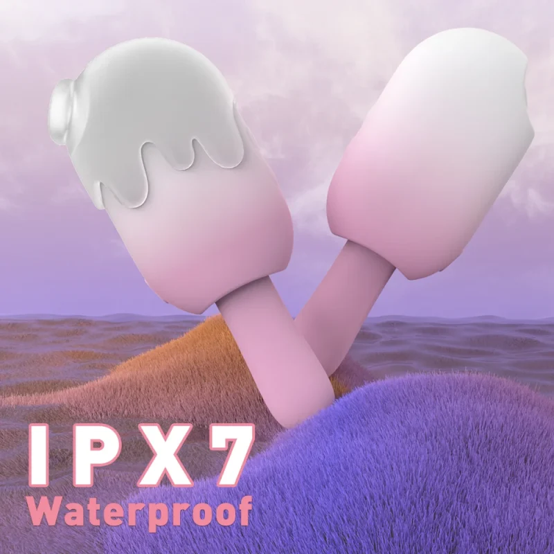 Product graphic highlighting the IPX7 waterproof rating of the HH Ice Pop, making it suitable for use in the bath or shower.