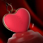 Detailed view of the back of the device, showing the embossed power and mode-switching buttons on the ergonomic silicone surface.