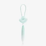 Mint green HH Loom rechargeable vibrator for solo or partner play featuring a unique cloud-shaped stimulator head and weighted base.