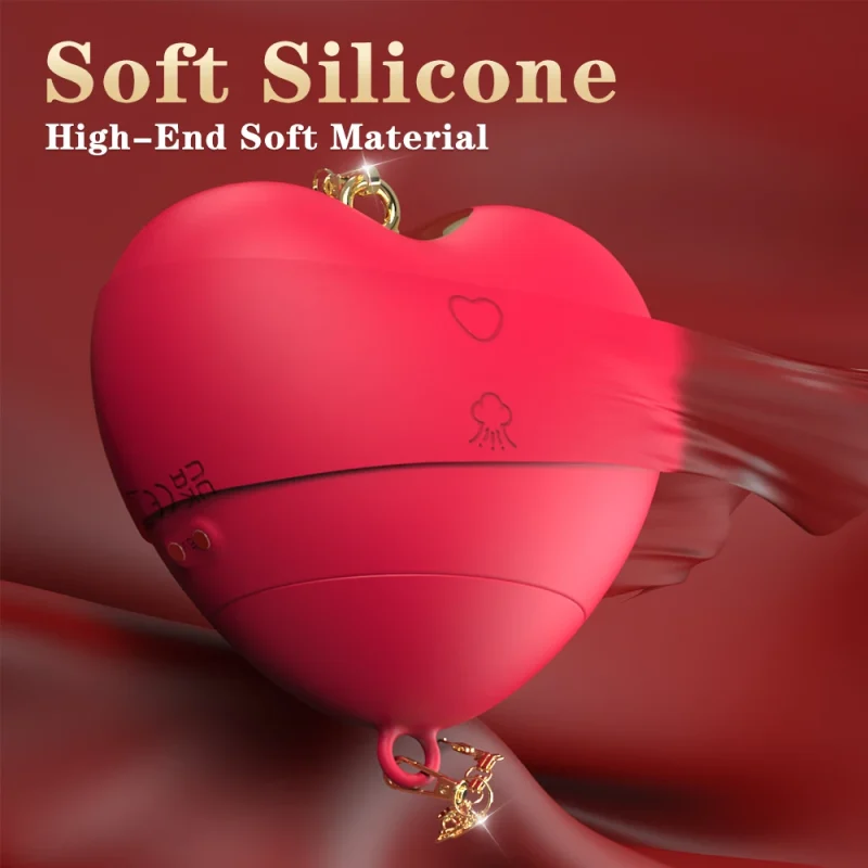 Close-up of the LoveWave intimacy device featuring high-end soft medical-grade silicone for a skin-friendly and luxurious tactile experience.