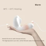 Luxury adult pleasure device featuring 38°C to 43°C intelligent heating technology for a realistic and warm intimate experience.