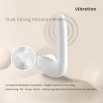 Dual motor vibrator with 10 powerful vibration frequencies and a soft-touch finish for customized personal massage.