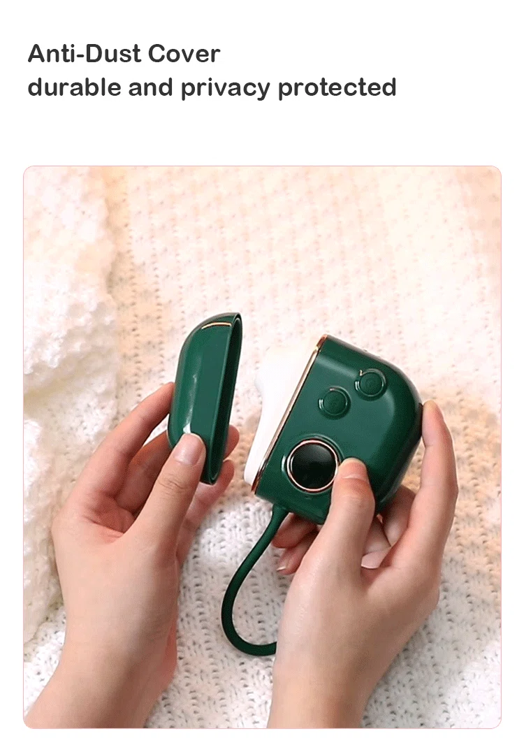 A pair of hands opening the sleek, anti-dust magnetic cover of the HH Luna Vault, showcasing its discreet and hygienic storage design.