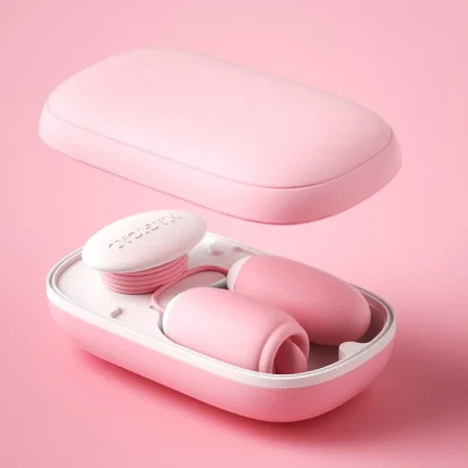 Pink Magical Tongue dual-action vibrator set featuring a discreet storage case and ergonomic pleasure tips for targeted stimulation.