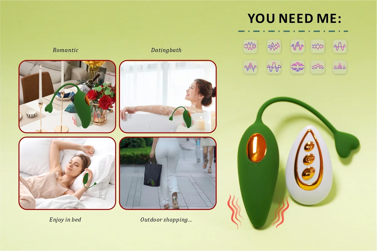 Lifestyle collage showcasing the HH Mango’s versatility for romantic dinners, relaxing baths, discreet bedroom use, and quiet outdoor travel.