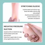 Educational infographic demonstrating the "Stretching Sleeve" and "Negative Pressure Suction" techniques for a customizable user experience.