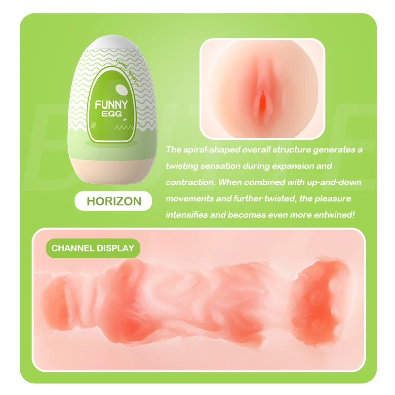 Illustration of the "Horizon" spiral-shaped internal structure that provides a twisting sensation during expansion and contraction movements.
