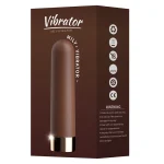 Discreet and professional retail packaging for the MILY vibrator featuring product safety icons and adult wellness certification marks.