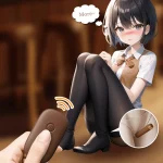 Anime-style infographic illustrating the long-range remote control functionality for discreet public use and partner-controlled pleasure.