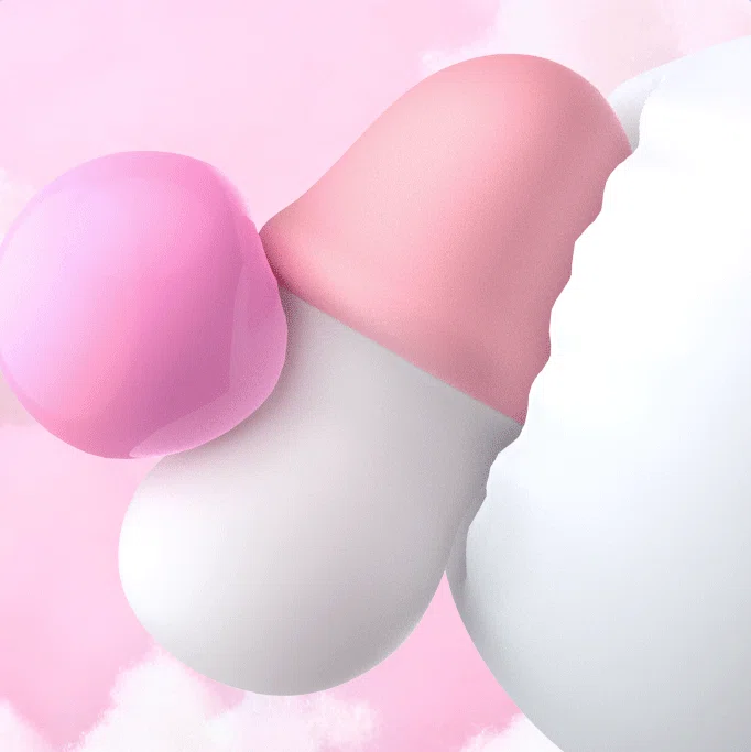 Detailed view of the ultra-soft, medical-grade silicone texture of the HH mushroom wand, emphasizing skin-safe materials.