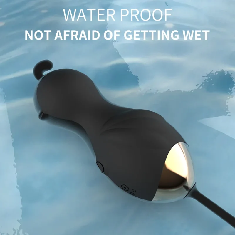 Fully waterproof Neko Elven massager submerged in water, illustrating its IPX7 rating for versatile use in the bath or shower.