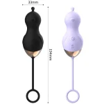 Dimensional product guide for the Neko Elven adult toy, specifying the 33mmwidth and 194mm total length including the silicone pull ring.