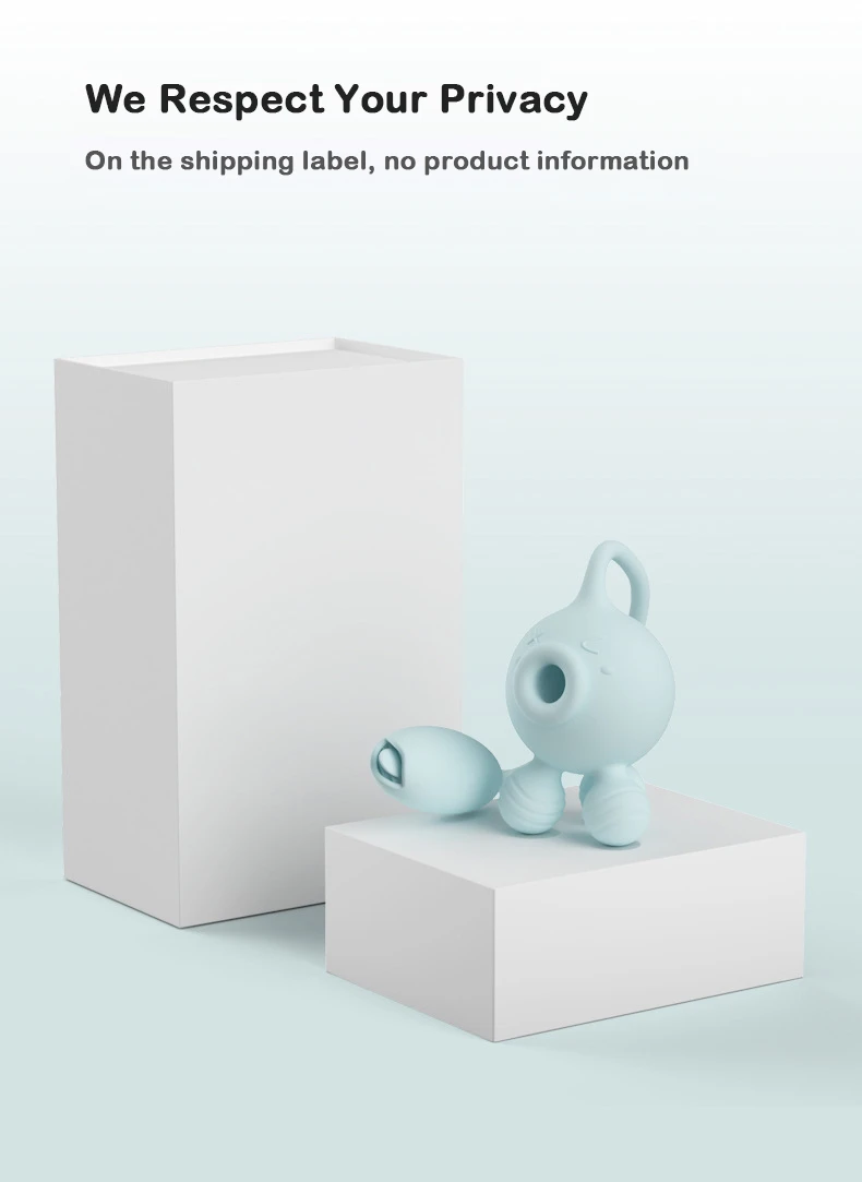 Discreet plain white packaging for the HH Octopulse, emphasizing the privacy-focused shipping and luxury unboxing experience for adult products.