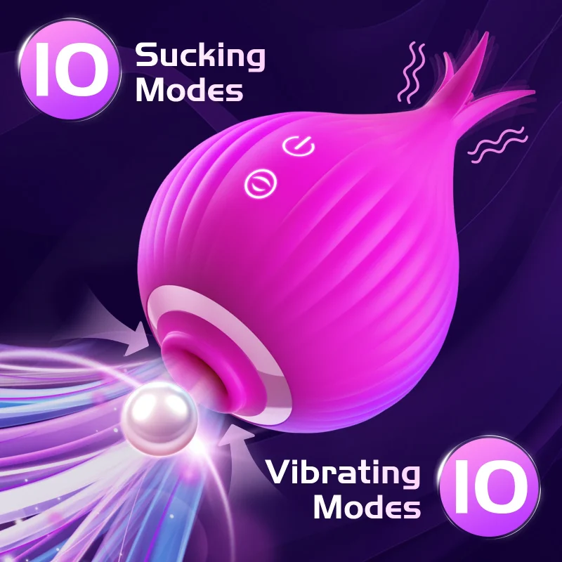 Technical breakdown of the 10 vibration and 10 sucking modes available on the HH Onion pulse device.