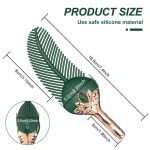 Comprehensive product size specifications for the medical-grade silicone feather massager with a 18.8cm total length for targeted pleasure.