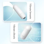 Infographic showcasing the versatile uses of the HH Pearl Bullet as a clitoral stimulator and breast massager for targeted pleasure.