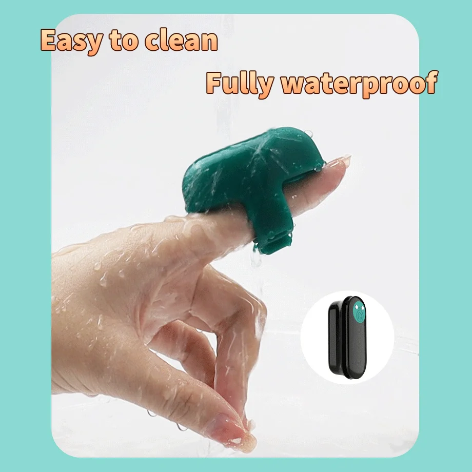 Waterproof adult pleasure device being rinsed under water, demonstrating the easy-to-clean IPX7 rating for hygienic intimate use.